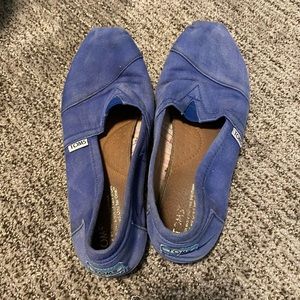 Blue Classic Toms - Size 8.5